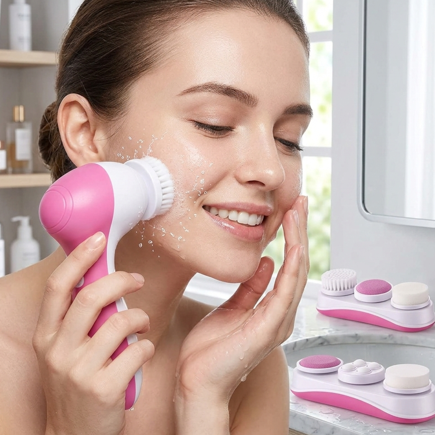 Pure Glow 5-in-1 Facial Cleansing Brush